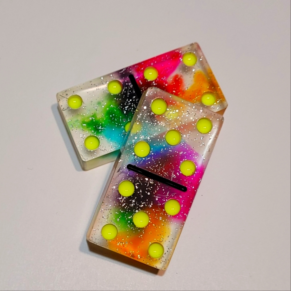 Handmade Glow in the Dark Domino Set